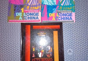 Livros De Longe a China Vol. 1 e 2 e 100 Futurismo.