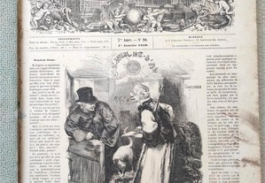 Jornal Le Monde Illustré, de 1859: números 90 a 115, encadernados