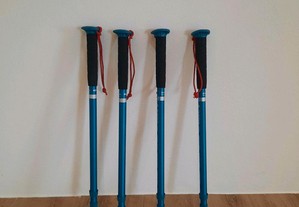 4 sticks de caminhada ajustáveis