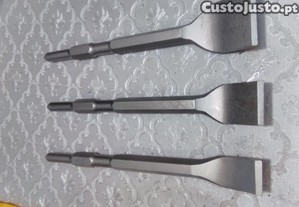 Conjunto de 3 escopos para martelo eltrico,3 cm,4 cm e 5 cm de largura.