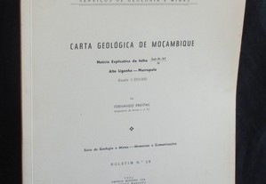 Livro Carta Geológica de Moçambique Alto Ligonha Murrupula 1962