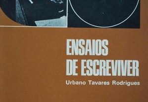 Ensaios de Escreviver de Urbano Tavares Rodrigues