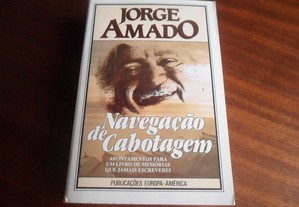 "Navegação de Cabotagem" de Jorge Amado - 2ª Edição de 1992