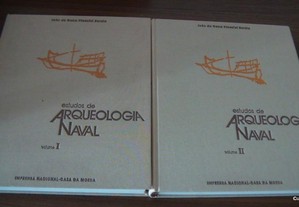 Estudos de Arqueologia Naval - 2 Volumes de João da Gama Pimentel Barata