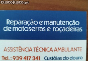assistancia tecnica e reparaçao de motosserra e roçadora