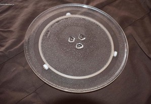 Prato giratório de microondas em vidro semi-transparente [25 cm]