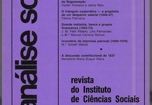 Análise Social, n.99. 1987.Os Patrões da Indústria