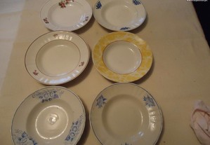 Vários pratos de sopa da antiga fábrica de Sacavém