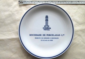 Sociedade Porcelanas - Prato Comemorativo 1990