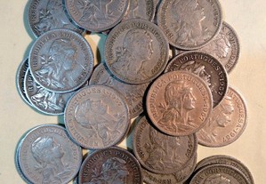 50 centavos 1957 - 30 moedas