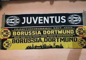 Cachecol Oficial Juventus e Borussia Dortmund
