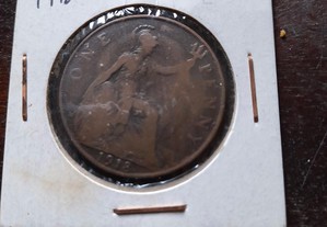 Moeda one penny 1918