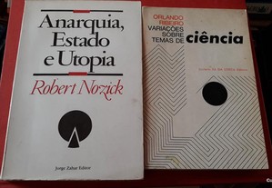 Obras de Robert Nozick e Orlando Ribeiro