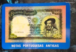 Tenho 20 calendários de notas Portuguesas antigas, desde 1942 até 1999