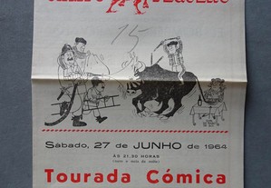 Programa de tourada Bullfight Campo Pequeno ano 1964