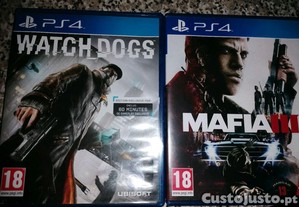 2 Jogos PS4 Mfia e Watch Dogs - Novo Preo !!!
