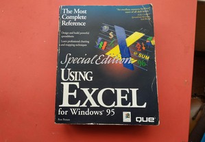Using Excel for Windows 95 Livro Antigo Informátic