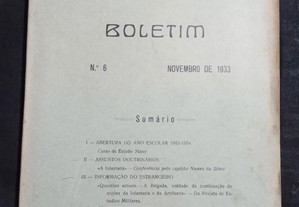 Escola Central de Oficiais 6 - Boletim 1933