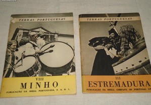 Dois livros Terras Portuguesas -Publicação da Shell Portuguesa -1944