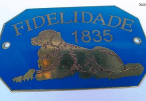 Placa Fidelidade 1835