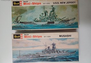 Navios USS New Jersey e Musashi Revell