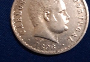 moeda prata 500 reis D. Carlos l, 1896