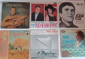 Discos de vinil em 45 rotações - Música Portuguesa
