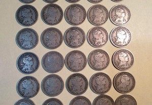 50 centavos 1946 - 52 moedas
