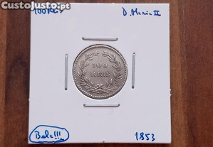 Moeda 100 Reis 1853 D. Maria II  - Bela!