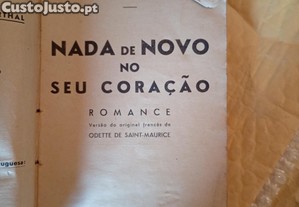 "Nada de Novo no Seu Coração", um romance de Louis Derthal