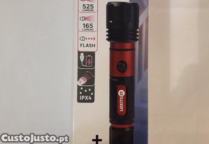 Foco Lanterna 525LM micro USB  NOVO 10 