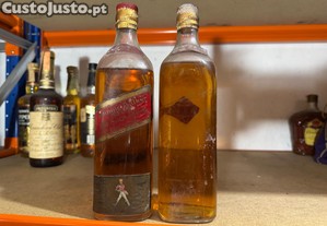 2 garrafas de whisky Jonnie Walker Red Label