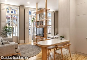 Apartamento t1 com varanda em prédio novo, no centro histórico de braga