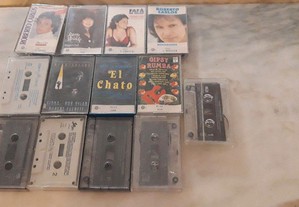 Conjunto de 13 Cassetes de Música