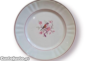 Prato Decorativo Sacav�m   P�ssaro e Flores de Cerejeira (Portugal, 22,5 cm)