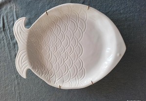 Prato Peixe Porcelana