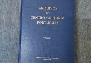 Arquivos do Centro Cultural Português-Volume I-Gulbenkian-1969