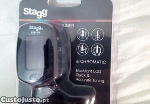 Afinador Cromatico Stagg Ctu-C5 NOVO Oferta 2pilhas Extra 5  Afinador-Metrónomo Stagg Ctum-C7 10 