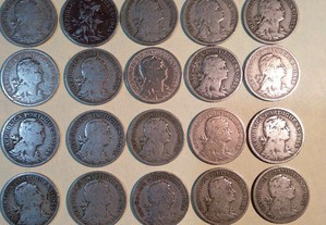 50 centavos 1944 alpaca - 23 moedas