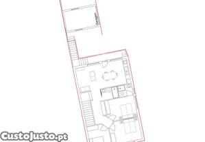 Andar moradia, totalmente renovado.