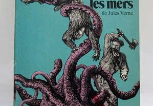 Livro Vingt mille lieues sous les mers, Jules Vernes 1979