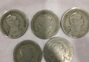 Conjunto de 5 Moedas de 1 Escudo Alpaca 1927