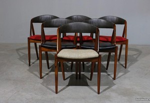 Cadeiras Kai Kristiansen modelo 31 em pau santo