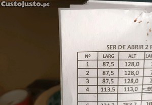 Janelas de alumínio cortemico lacado branco TE 65