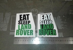 Autocolantes Eat Sleep Land Rover