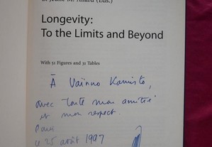 Longevity: To the Limits and Beyond. Robine, J.-M.; Vaupel