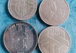 4 moedas prata