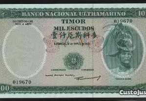 Espadim - Nota de 1.000$00 de 1968 - Timor
