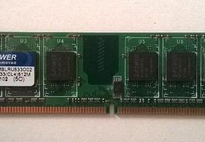 Memórias RAM de 512MB para desktop