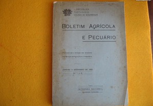Boletim Agrícola e Pecuário - 1934